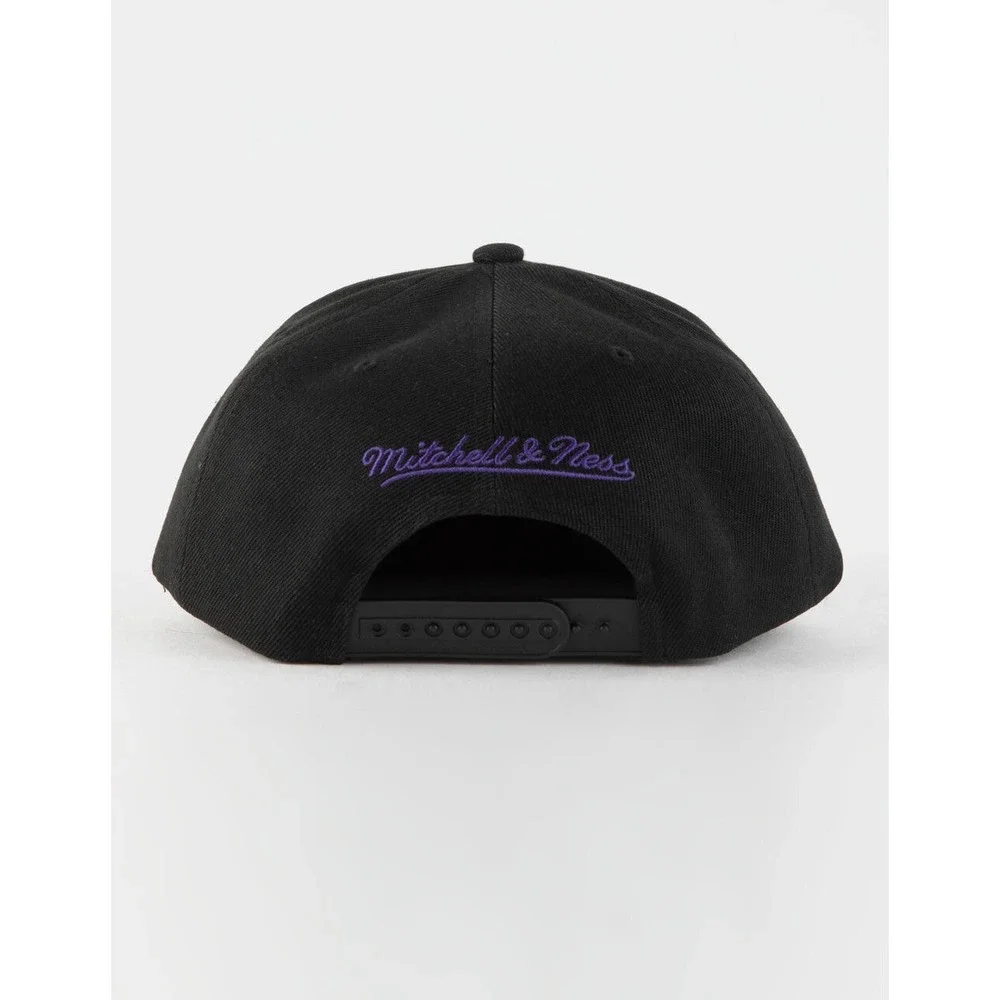 Los Angeles Lakers Mitchell & Ness NBA Black Basic Classics Snapback Hat OSFM